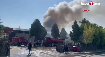 Gaziantep'te tekstil fabrikasındaki yangın