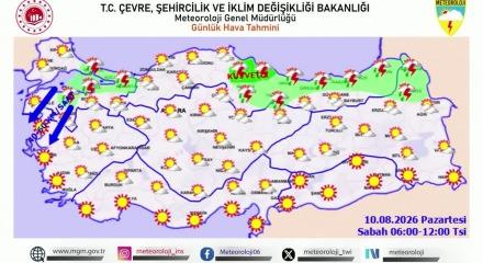 G&ouml;k g&uuml;r&uuml;lt&uuml;l&uuml; sağanak kapıda: 30 ilde sel ve su baskını riski!