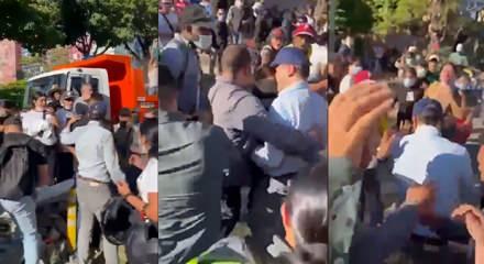 Kolombiya'daki afetzedelerden belediye başkanına sert tepki