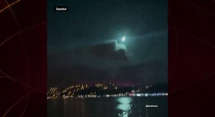 İstanbul'da 'Meteor' heyecanı! Saniye saniye g&ouml;r&uuml;nt&uuml;lendi