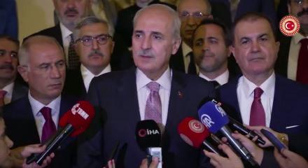 TBMM Başkanı Kurtulmuş kabul edilen yasa tasarısına dair a&ccedil;ıklamalarda bulundu