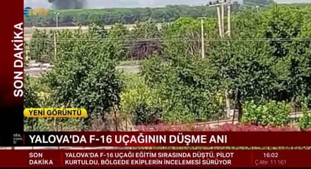 Yalova'da eğitim u&ccedil;ağının d&uuml;şme anı kamerada!