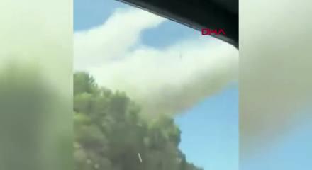 Yalova'daki F-16 kazasından yeni g&ouml;r&uuml;nt&uuml;ler ortaya &ccedil;ıktı!