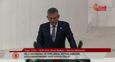 Yeni Parti lideri &Ouml;zg&uuml;r &Ouml;zel&rsquo;den &ccedil;er&ccedil;eve yasaya destek vereceklerini a&ccedil;ıkladı