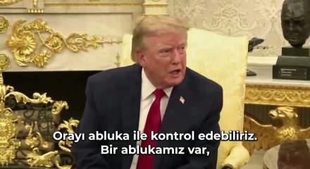 Donald Trump skandal H&uuml;rm&uuml;z a&ccedil;ıklamasını yineledi: ''ABD toprağı ilan edeceğiz''