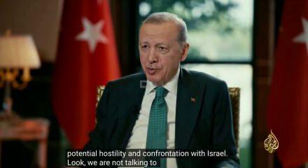 Erdoğan El-Cezire ekranlarında İsrail uyarısında bulundu