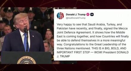 ABD Başkanı Trump: Mekke Savunma Anlaşması'ndan memnuniyet duyuyorum