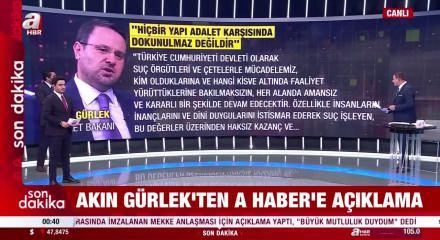 Adalet Bakanı Akın G&uuml;rlek Alihan Kuriş su&ccedil; &ouml;rg&uuml;t&uuml; hakkında "Gerekli adımlar atılacak" dedi