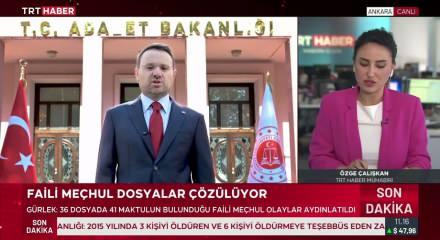 Bakan G&uuml;rlek duyurdu: 36 dosyada 41 maktul&uuml;n &ouml;l&uuml;m&uuml; aydınlatıldı