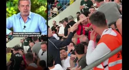 C&uuml;neyt &Ouml;zdemir trib&uuml;ndeki holigan i&ccedil;in sert ifadeler kullandı