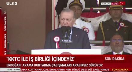 Cumhurbaşkanı Erdoğan: Bizim destanlarımız kanla değil şanla ve şerefle yazılır