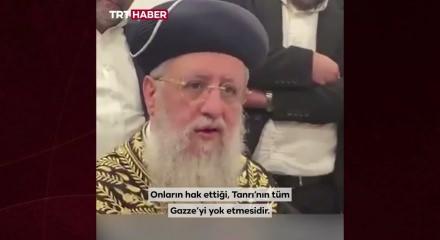 İsrail Baş Hahamı Yosef'ten Gazze i&ccedil;in yok etme &ccedil;ağrısı