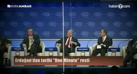Erdoğan'dan tarihi "One Minute" resti