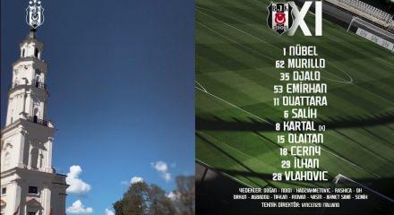 Kauno Zalgiris - Beşiktaş! İlk 11'leri belli oldu