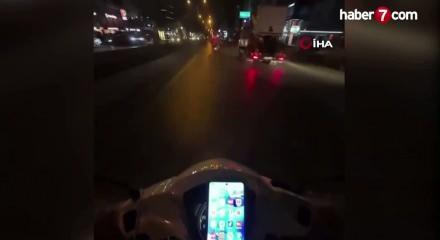 Mersin'de yaya ge&ccedil;idindeki feci kaza kask kamerasında