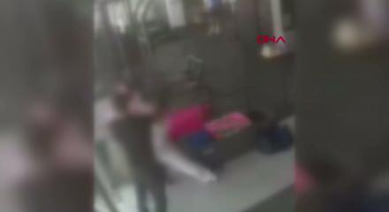  Spor salonunda kadına şiddet kamerada