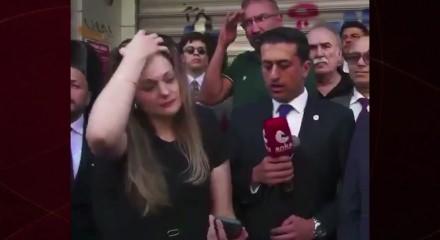 Yeni Partili Başkandan unutulmaz gaf: Yanındakiler telaşla uyardı