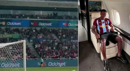 Trabzonspor'un yeni forveti Franculino Dju imza i&ccedil;in Trabzon'a ulaştı!