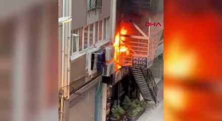 Bakırk&ouml;y'de otel yangını! &Ccedil;ok sayıda yaralı var