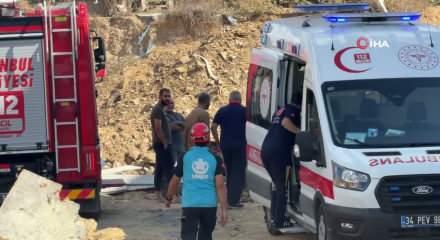 Başakşehir'deki inşaat alanında g&ouml;&ccedil;&uuml;k