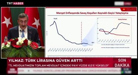 Cevdet yılmaz: 2027 enflasyon tahmini y&uuml;zde 21 