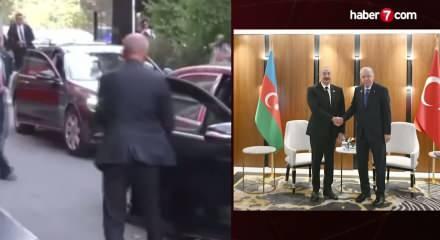 Cumhurbaşkanı Erdoğan, Aliyev ile bir araya geldi