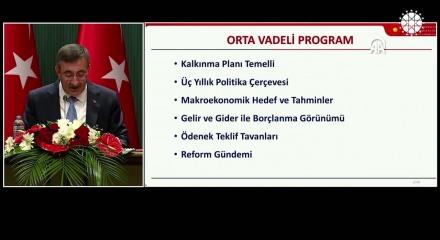 Cumhurbaşkanı Yardımcısı Cevdet Yılmaz Enflasyonda belirgin d&uuml;ş&uuml;ş vurgusunda bulundu