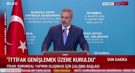 İstanbul'da Mekke Anlaşması toplantısı sonrasında Bakan Fidan Netenyahu'ya tepki g&ouml;sterdi