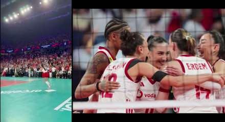 Kadın voleybol milli takımımız şampiyonluk i&ccedil;in parkede