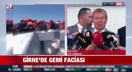 KKTC Başkanı &Uuml;nal &Uuml;stel gemi faciası ile ilgili son gelişmeleri a&ccedil;ıkladı