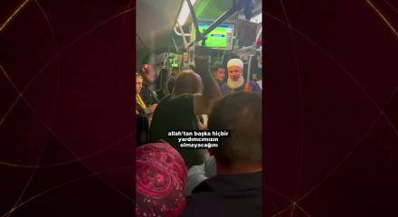 Metrob&uuml;ste &ouml;l&uuml;m&uuml; tebliğ eden vatandaşa tepki: Allah'ın kelamından rahatsız oldu