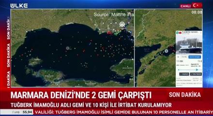 Silivri a&ccedil;ıklarında iki T&uuml;rk gemisi &ccedil;arpıştı