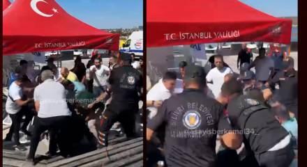 Silivri'de batan gemiyi takip eden gazetecilere saldırı ger&ccedil;ekleşti