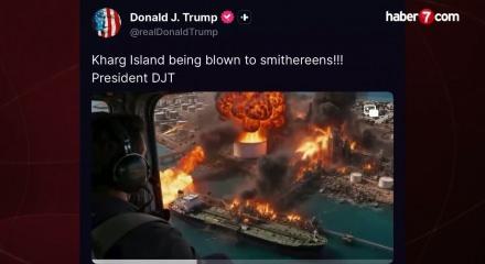 Trump'tan ortalığı karıştıran paylaşım: Hark Adası yerle bir ediliyor! ABD'den a&ccedil;ıklama