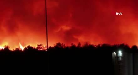 Antalya Aksu'da yangın