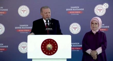 Cumhurbaşkanı Erdoğan Şehir hastanesinin a&ccedil;ılışında 