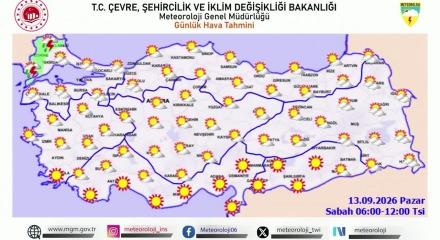 Meteoroloji hava tahmin raporunu paylaştı d&uuml;şen sıcaklıklar dikkat &ccedil;ekti