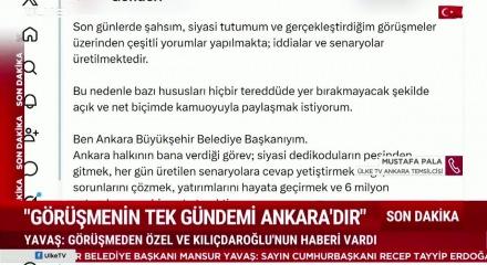 Mansur Yavaş&rsquo;tan dikkat &ccedil;eken Erdoğan a&ccedil;ıklaması