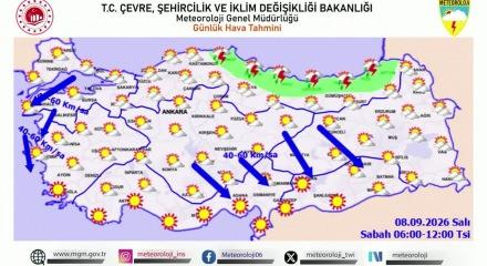 Meteoroloji sağanak yağış uyarısında bulundu