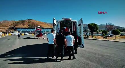 Muhammed bebek, hava ambulansıyla Malatya&rsquo;ya sevk edildi