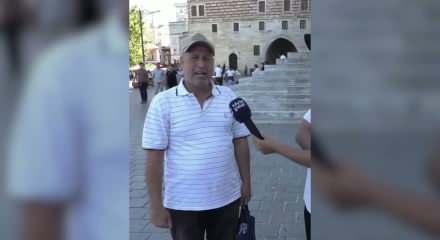 Sokak r&ouml;portajında Erdoğan sorulunca g&ouml;zyaşlarını tutamadı