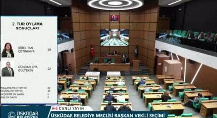 &Uuml;sk&uuml;dar Belediyesi'nde başkanvekili se&ccedil;imi 2.turu yapıldı
