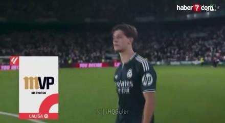 Bellingham, MVP se&ccedil;ilen Arda G&uuml;ler'i g&ouml;rmezden geldi!