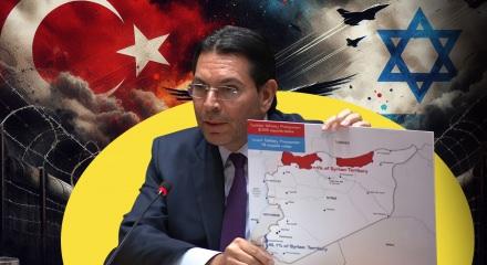 İsrail'den BM'de Suriye haritasıyla provokasyon: T&uuml;rkiye'nin elinde 50 kat fazlası var!