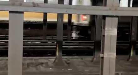 New york metrosunda dehşet anları: Arkadaşını kurtarmak isterken can verdi