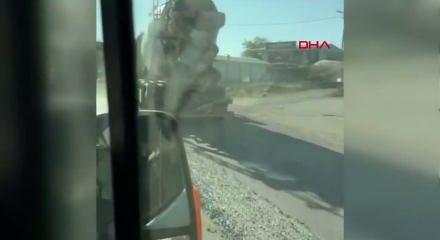Yola beton d&ouml;kerek ilerleyen miksere 191 bin TL ceza