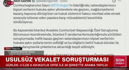 Adalet Bakanı Akın G&uuml;rlek duyurdu: 20 şirket ve 6 avukatlık ofisine eş zamanlı polis operasyonu!