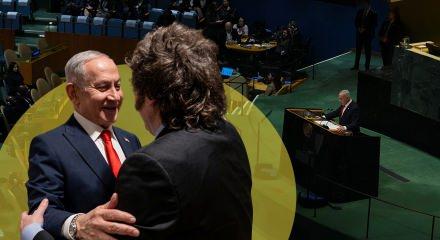 Arjantin Devlet Başkanı Milei, BM'de yuhalanan Netanyahu'ya sarıldı: Tarihin en b&uuml;y&uuml;k liderlerindensin