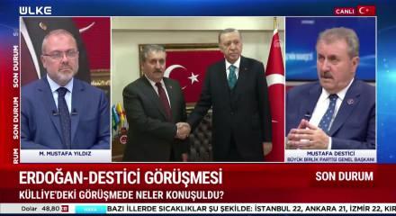 BBP Lideri Destici Cumhurbaşkanı Erdoğan'ı ziyaret etti