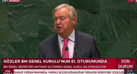 BM Genel Kurulu'nda tarihi anlar: Guterres'in veda niteliğindeki konuşmasıyla dev zirve başladı!